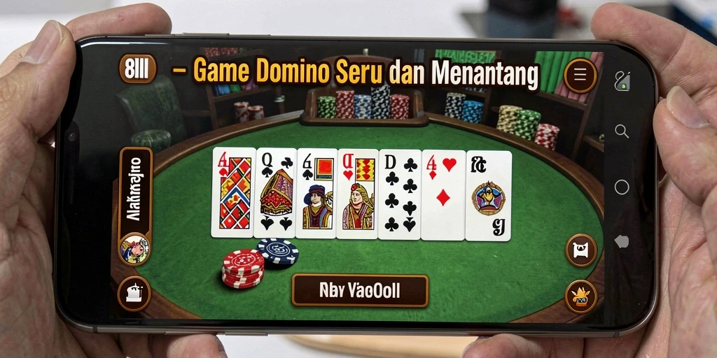 Tampilan gameplay Domino yang seru dan interaktif di 8II.