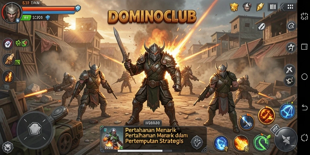 Tampilan gameplay seru dalam pertempuran Tower Defense.