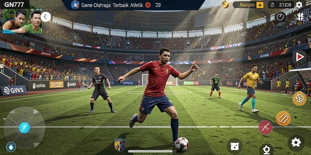 Tampilan permainan GN777 yang dinamis dan menarik saat bermain olahraga.