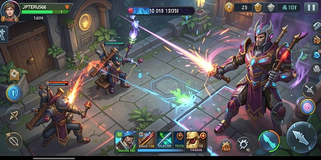 Screenshot gameplay JPTERUS66 menampilkan momen strategi yang epik.