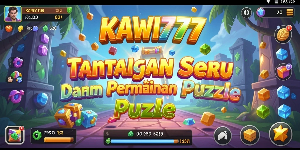 Screenshot gameplay KAWI777 menunjukkan aksi seru dalam menyelesaikan teka-teki.