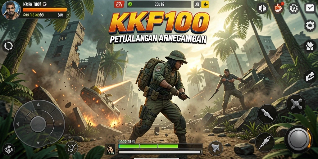 Tampilan aksi seru dan grafis menawan dalam KPK100.