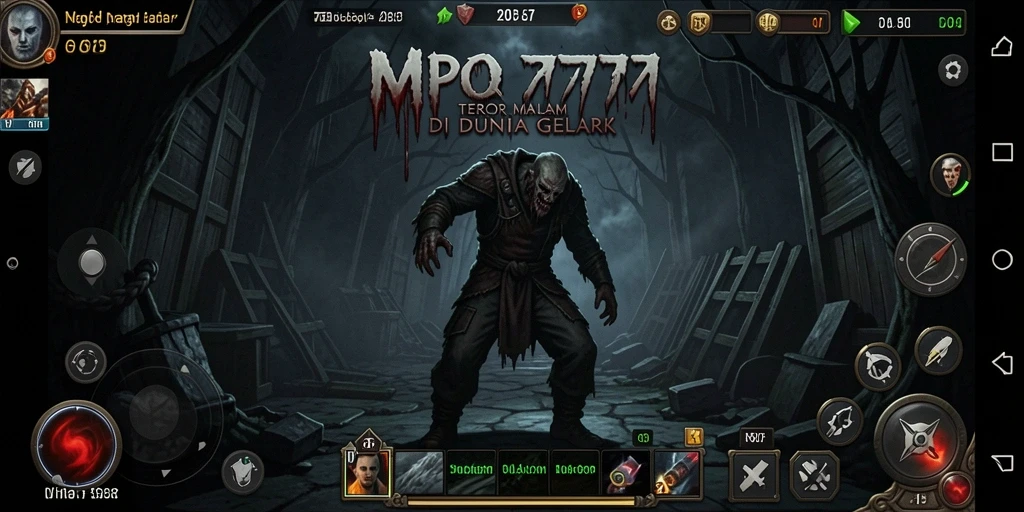 Tampilan gameplay MPO777 yang menegangkan di dunia horor.