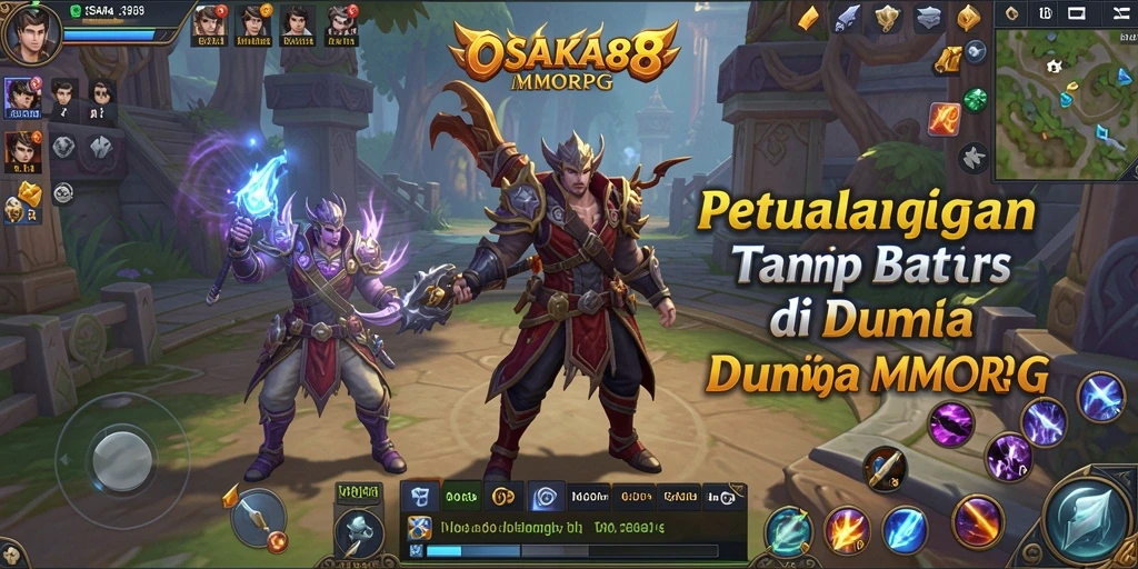 Tangkapan layar permainan <strong>OSAKA88</strong> menampilkan pertempuran epik di dunia MMORPG.