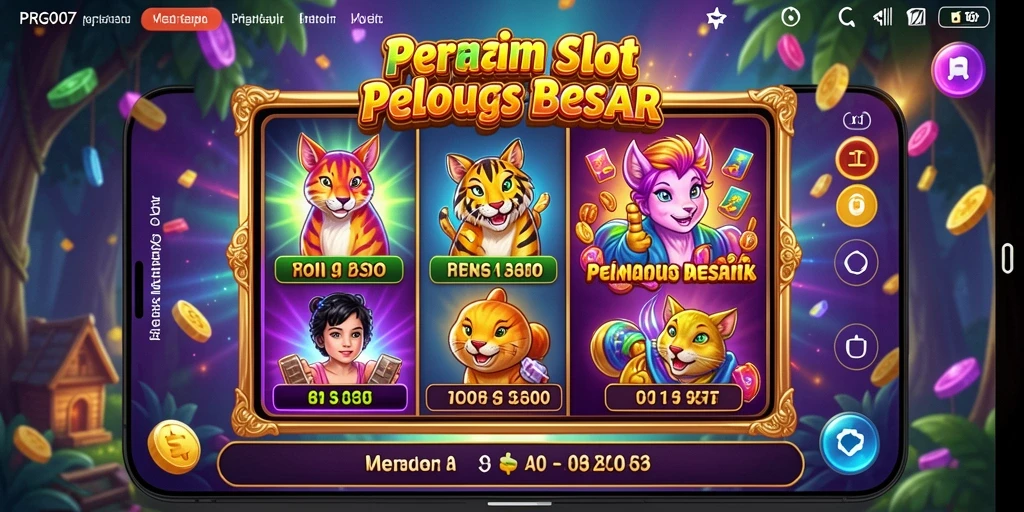 Screenshot PRG007 menunjukkan momen seru saat bermain slot.