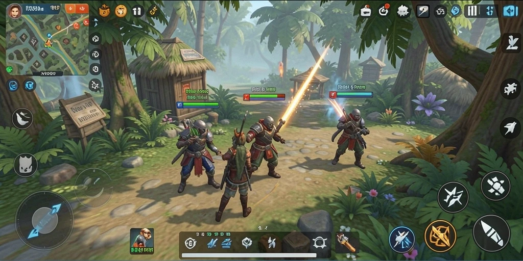 Screenshot gameplay RR89 yang menampilkan interaksi karakter.