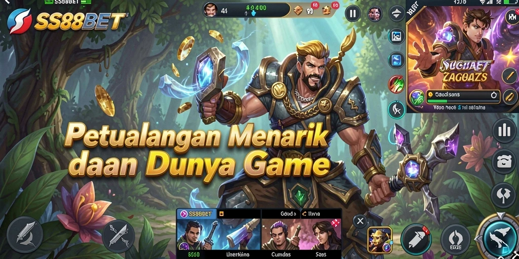 Tangkapan layar gameplay <strong>SS88BET</strong> yang menampilkan aksi petualangan yang mendebarkan.