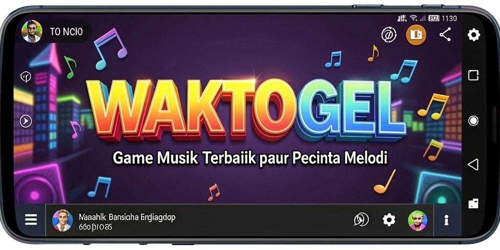 Screenshot utama WAKTOGEL menampilkan pengalaman bermain musik yang menarik.